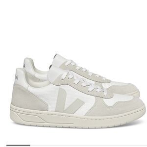 Veja | Men's V-10 Low Top Mesh and Suede Sneakers | Color: Neutral | Size: US 7